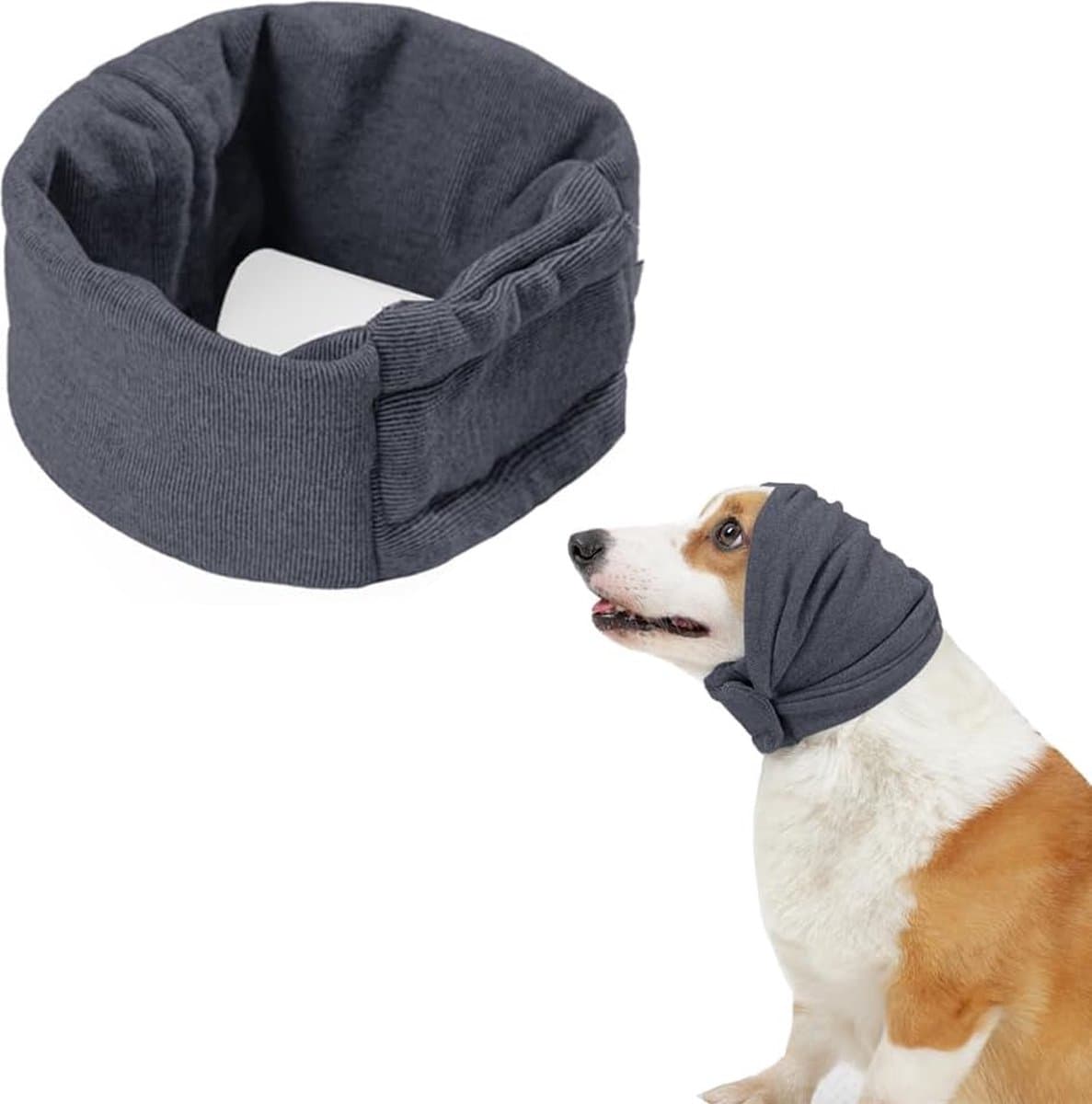 M - Noise-Reducing Ear Protectors for Dogs - Dog Ear Protector - Ear Protector for Dogs - Dog Ear Protector - Dog Ear Protection - Pet Cone - Noise-Dampening Dog Headband - Noise-Reducing Dog Ear Warmer - Keep Warm - Adjustable, photo 1 of 5