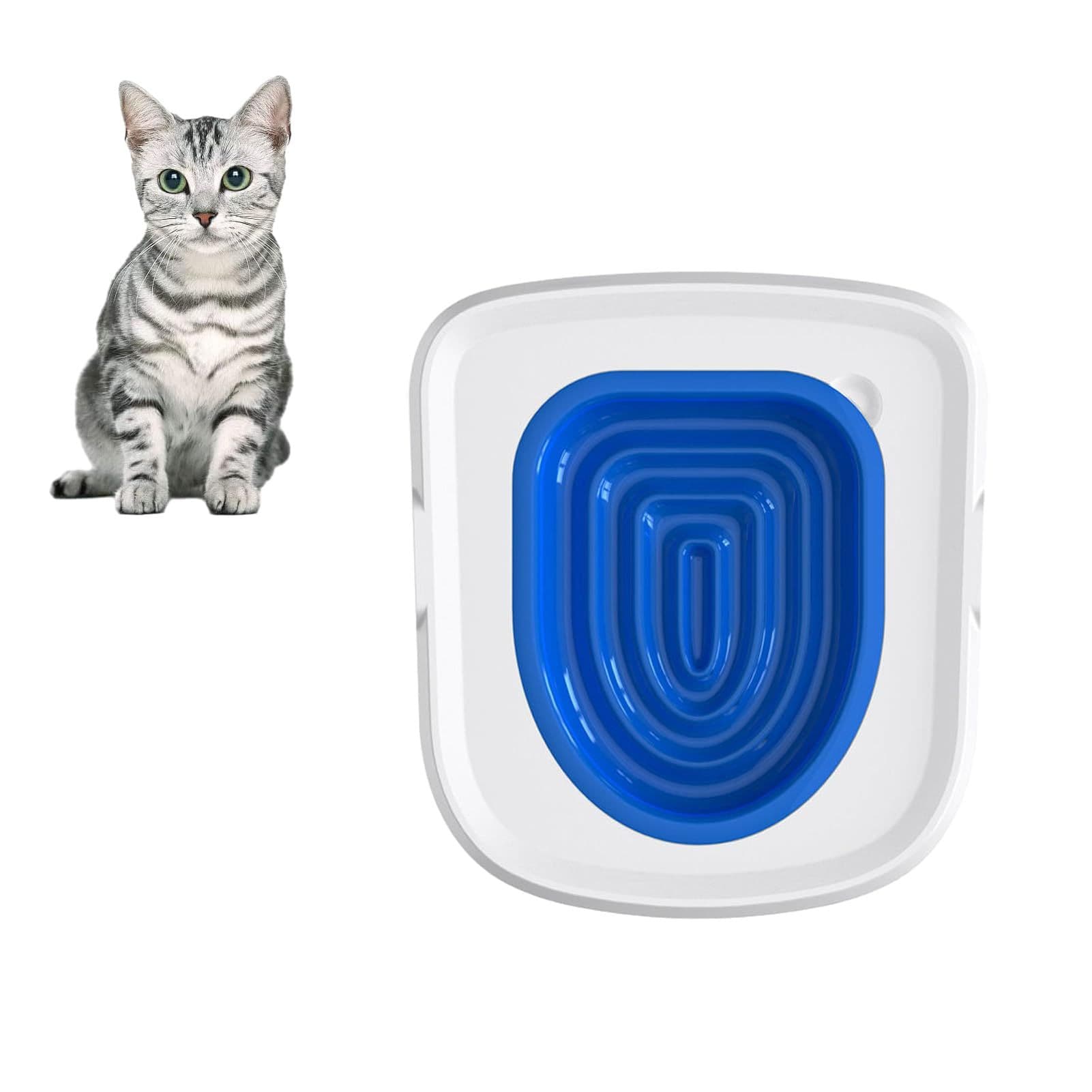 Cat Toilet Training Kit, Universal Reusable Cat Toilet Trainer, Cat Toilet Training System, Train Your Cat to Use The Toilet, photo 1 of 5