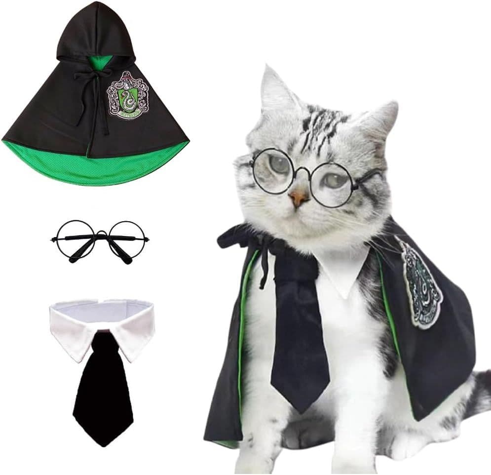 Halloween Pet Costume Dog Wizard Costume Cat Wizard Costume Pet Cosplay Pet