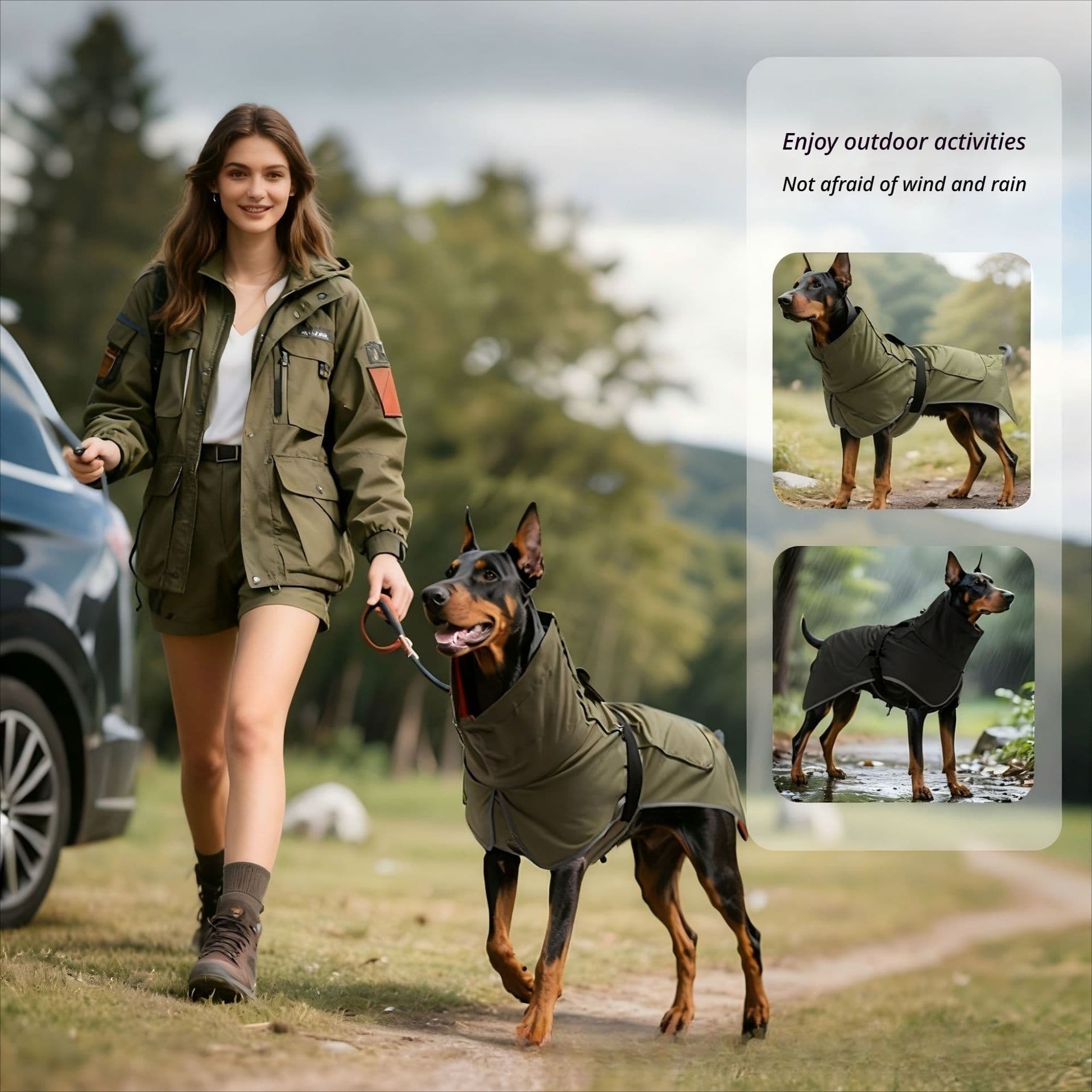 Winter Warm Pet Coat, Outdoor Cold Proof Dog Jacket