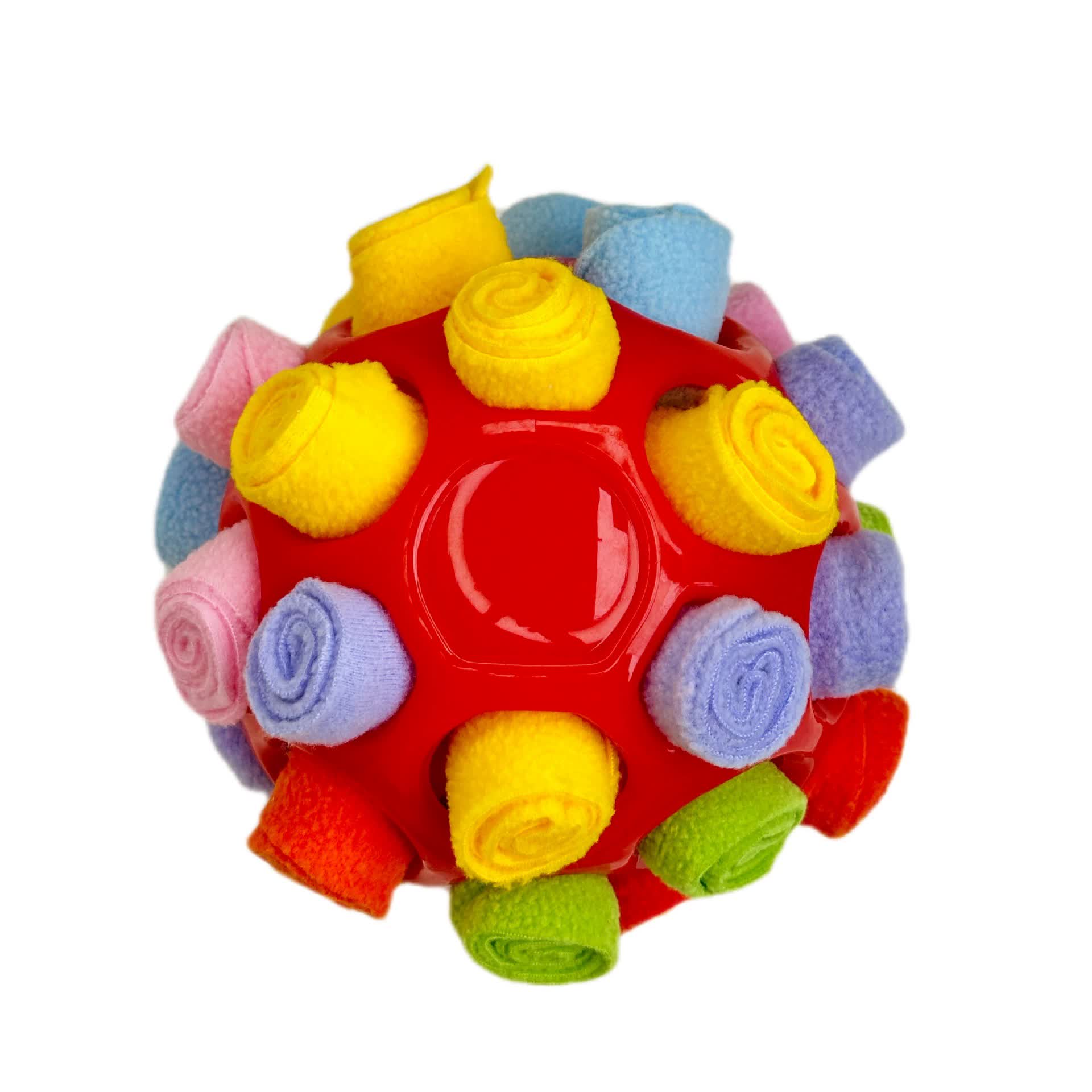 Rubber Snuffle Ball for Pets,Interactive Hollow Treat-Hiding Toy for Dogs and Cats