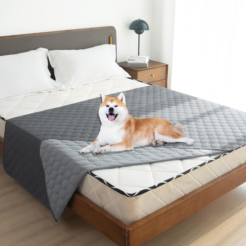 Grey 2-Sided Waterproof Pet Sofa Cover - Dog Bed Protector Blanket for Furniture, Couches & Car Seats, Machine Washable), photo 1 of 10