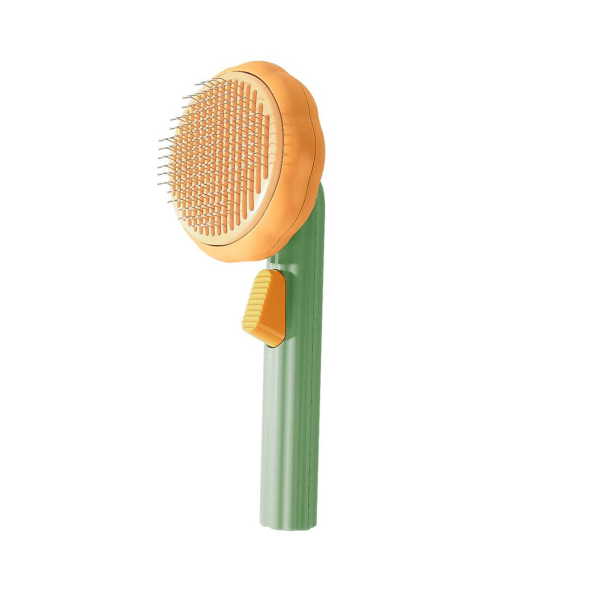 Cute pumpkin self-cleaning cat brush, used for hair removal and shedding, deep cleaning pet brush for dogs, cats, and puppies, photo 1 of 5