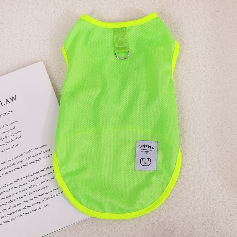 Dog Vest Breathable Summer Pet Clothing with Leash Clip