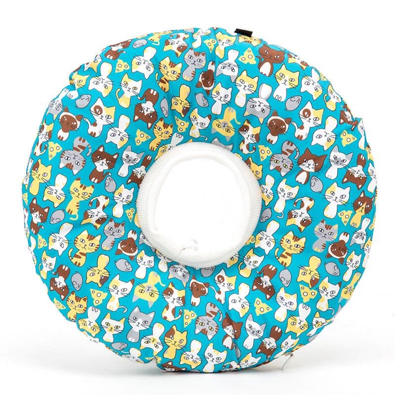 Cotton Paw Cat Dog Soft E Collar Cartoon Waterproof Wash Adjustable Lake Kitten, photo 1 of 3