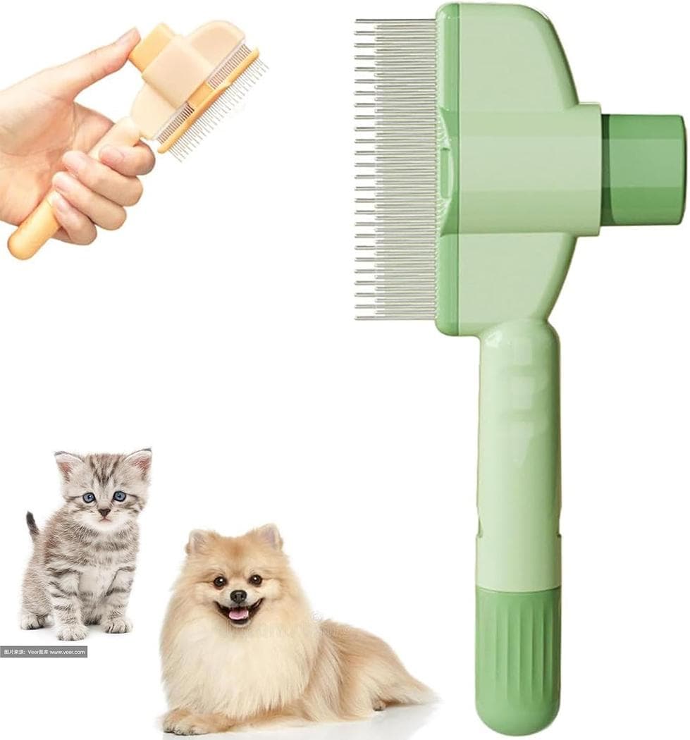 Self-Cleaning Dog Cat Fur Brush Removes Loose Hair, Easy Clean Design, photo 1 of 7