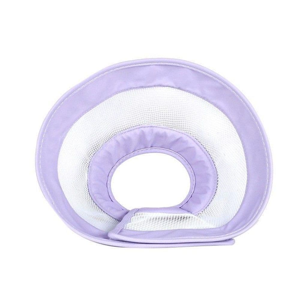 Cat Recovery Protective Cone Collar After Surgery-Soft Adjustable Waterproof Lightweight Elizabethan Collar to Prevent Cats from Touching Stitches, Wounds and Rashes (Light Purple, M), photo 1 of 5