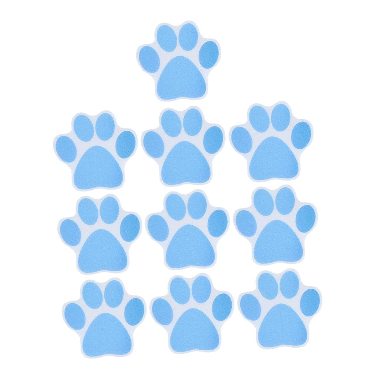 10pcs Dog Paw Print Non-Slip Stickers Kids Bathtub Bathroom Waterproof Decals Collapsible Bathtub Adult Sticky Paws Adhesive Decor, photo 1 of 5