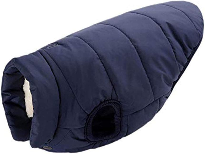 Winter Dog Coat Marine Blue Size L - Warm Pet Clothing for Cold Weather, photo 1 of 5