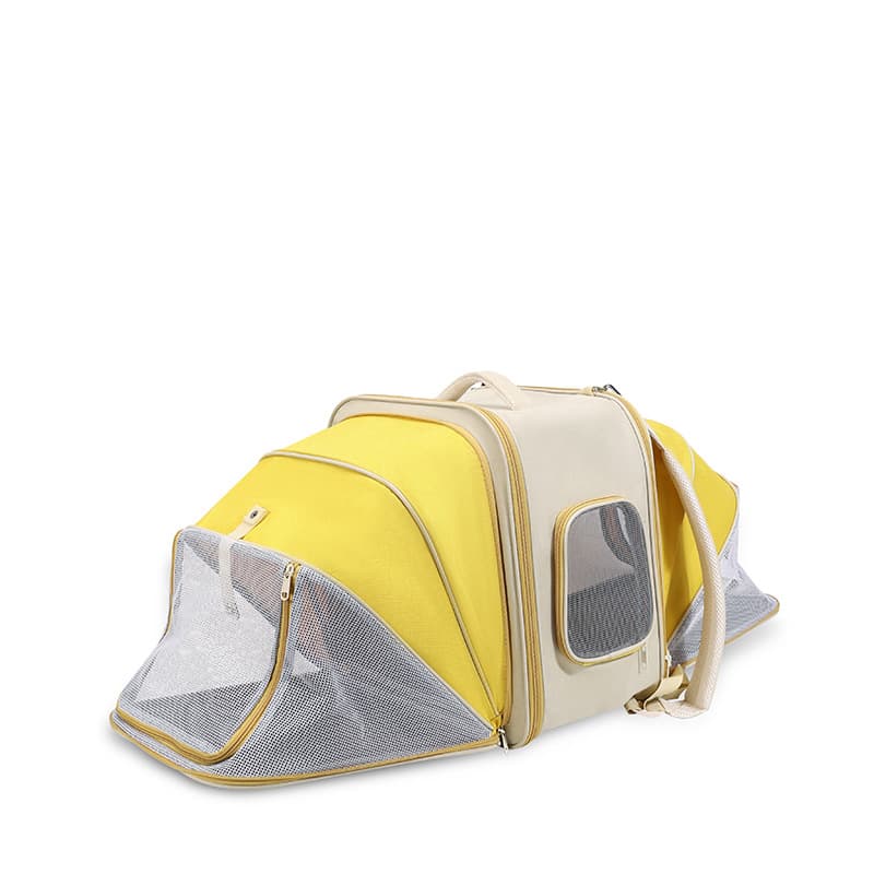 Expandable Pet Carrier Backpack for Cats & Small Dogs - Breathable Mesh, Multiple Entrances