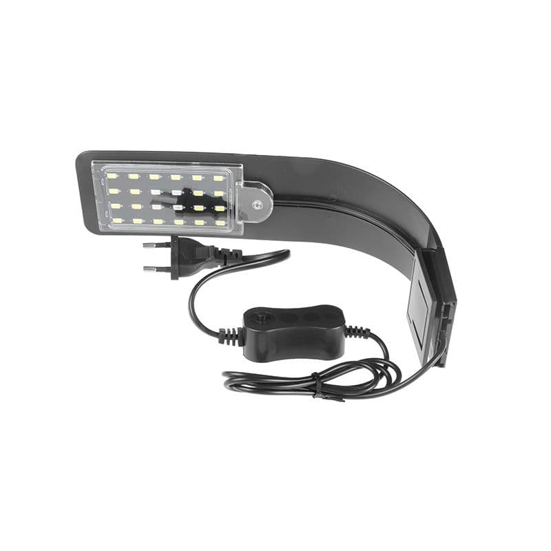 Aquarium Lights LED Clip Lamp for Fish for with Separate 220V 24 Beads High Brightness Blue & White, photo 1 of 5