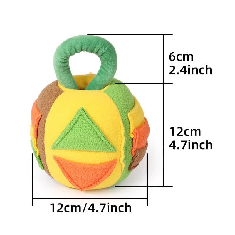 Interactive Dog Snuffle Ball Toy - Puzzle Treat Dispenser with Squeaker