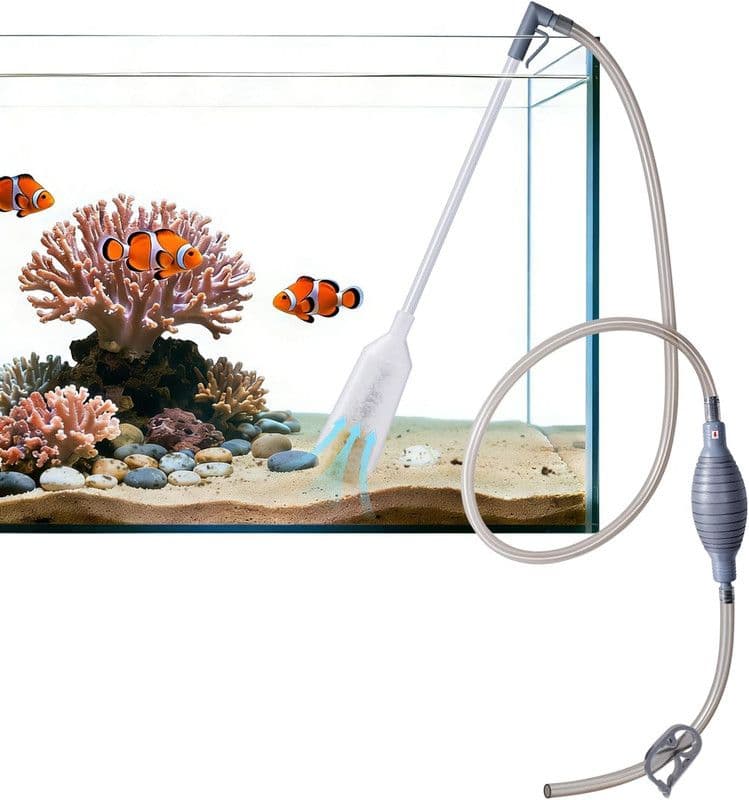 3-in-1 Aquarium Water Change Tool: Sand Cleaning / Waste Removal / Water Change, Siphon Pump
