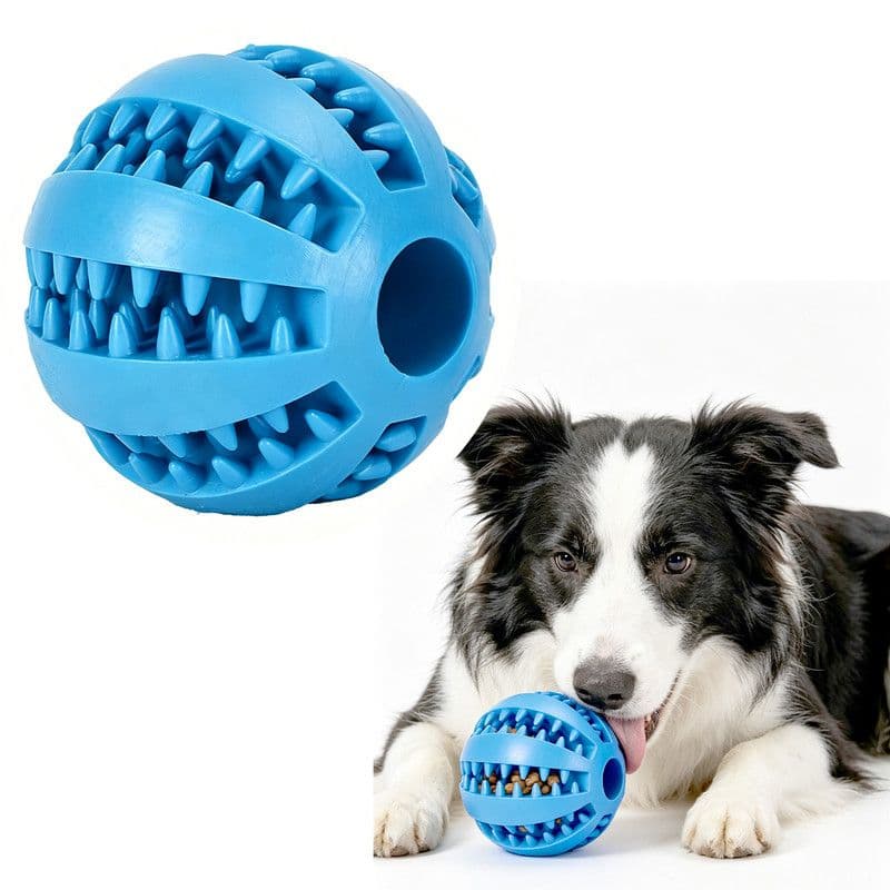 2 Large Pet Food Dispenser Balls, Durable Teething and Dental Care Toys