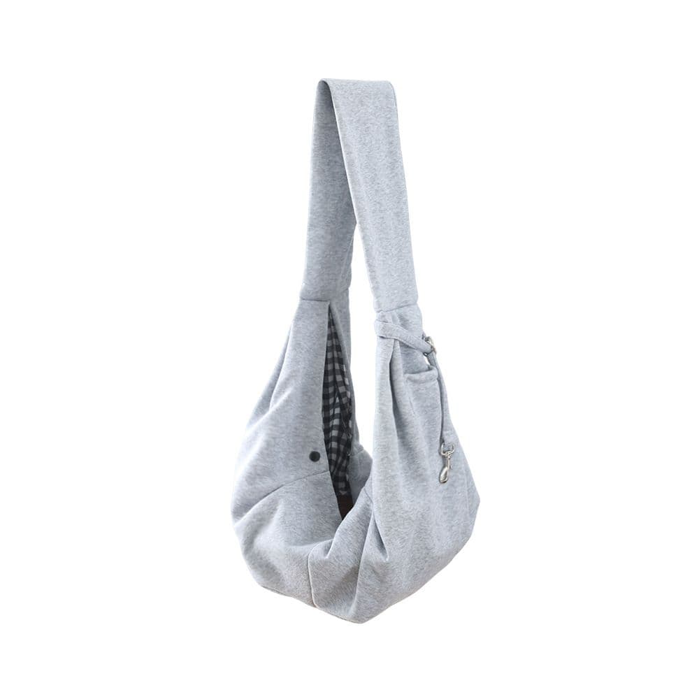 Adjustable Dog Carrier Sling - Hand-Free Dog Carriers for Small Dogs and Cats, Puppy Sling Carrier with Zipper Purse Pocket, Travel Safety Harness, Puppy Essentials (Gray), photo 1 of 5
