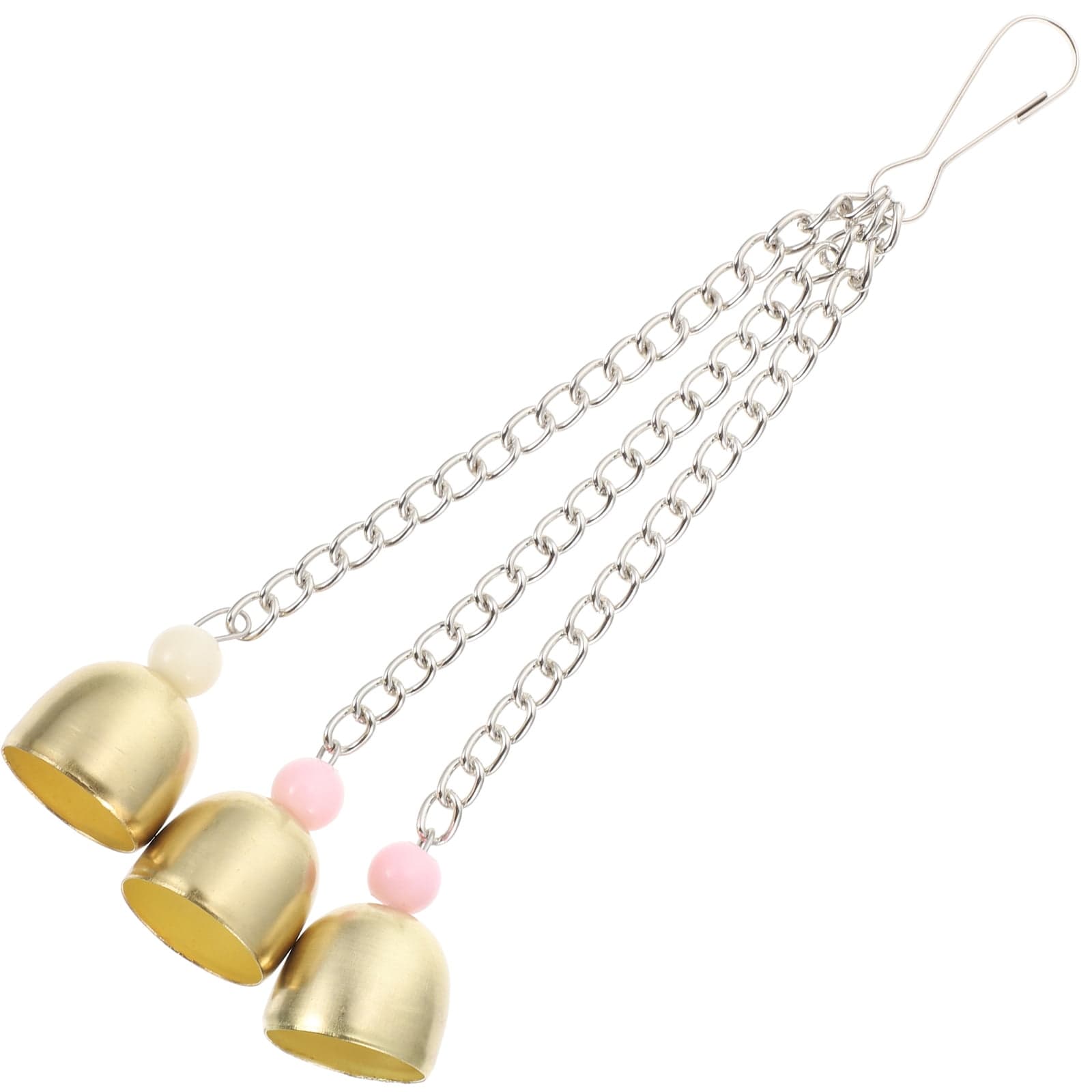Rattle The Bell Parrot Toy for Large Birds - Stainless Steel Cage Decor for Parakeets, Cockatiels, and Small Tail Birds, photo 1 of 6