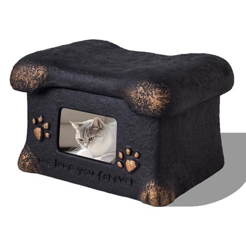 Pet Urn for Dogs and Cats Ashes, Photo Frame Handmade Cremation Urn, Memorial Keepsake for Loss of Pets