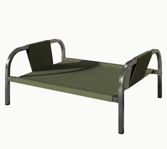 Raised Pet Bed for Medium Dogs Cats Elevated Breathable Dog Cot Washable Anti-Moisture Pet Cot 50x40x20cm
