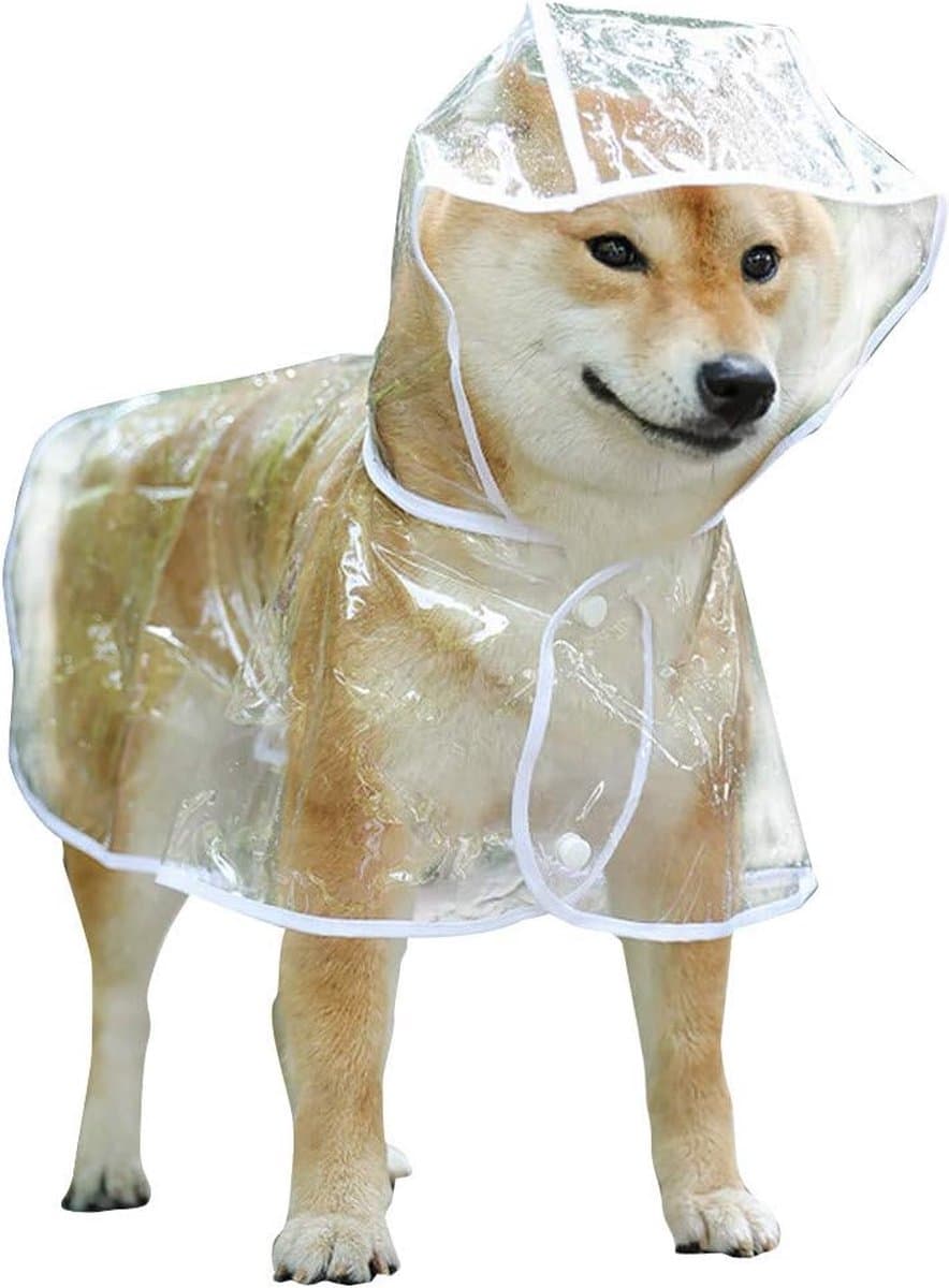 Dog Raincoat - Dog Raincoat - Dog Raincoat with Hood - Waterproof Raincoat - Comprehensive Protection - Bite-Resistant Pet Rain Poncho - For Small to Medium Dogs - Size XL - 1 Piece, photo 1 of 5