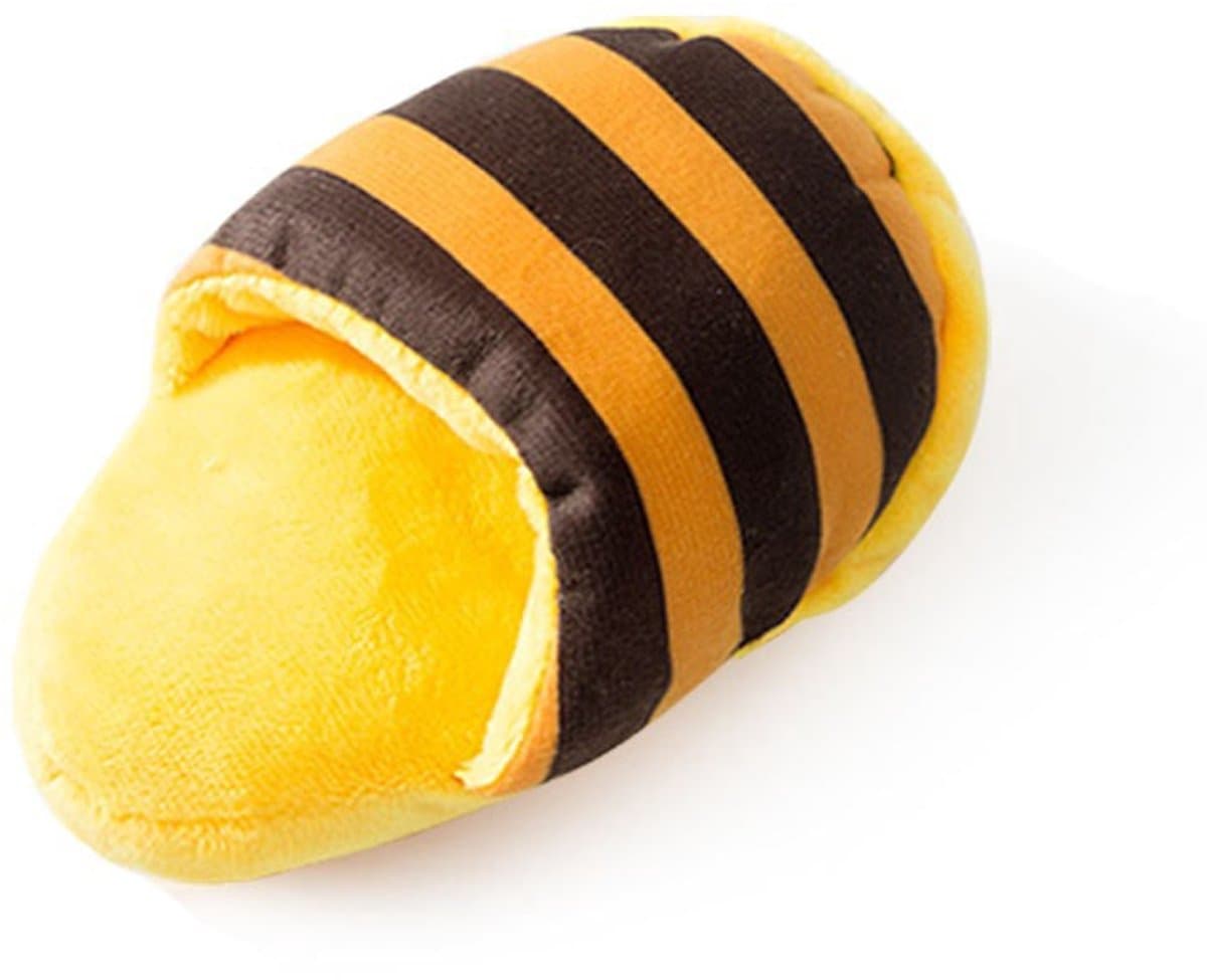 Dog Toys - Dog Cuddly Toy - Slipper Shape - Interactive - Dog Toy - Stripes