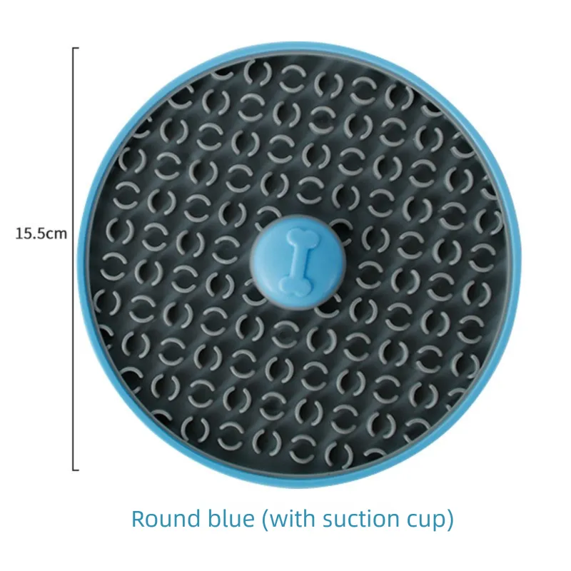 Interactive Pet Slow Feeder & 3D Textured Oral Cleanner - 3-in-1 Mounting Durable TPR Lick Mat for Dogs & Cats