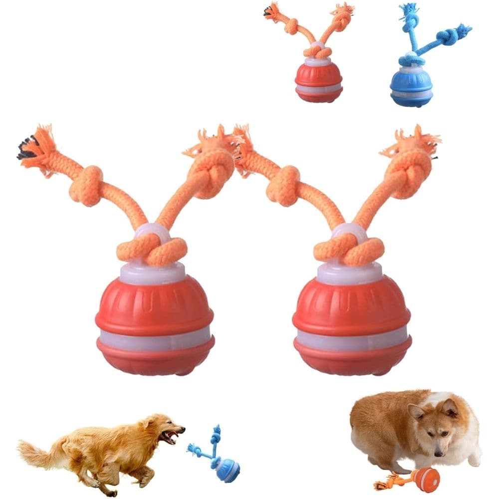 Interactive Dog Toys, Squeaky Dog Toys, Rolling Ball for Puppy and Medium Dogs, Squeaky Indoor/Outdoor Play, photo 1 of 5