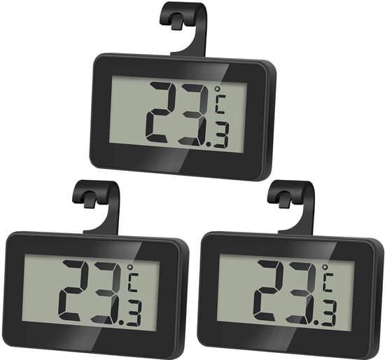 Set of 3 digital refrigerator thermometers - Magnetic aquarium thermometer with hook - Mini refrigerator thermometer - Freezer thermometer - for home, restaurant, bar - Black, photo 1 of 7