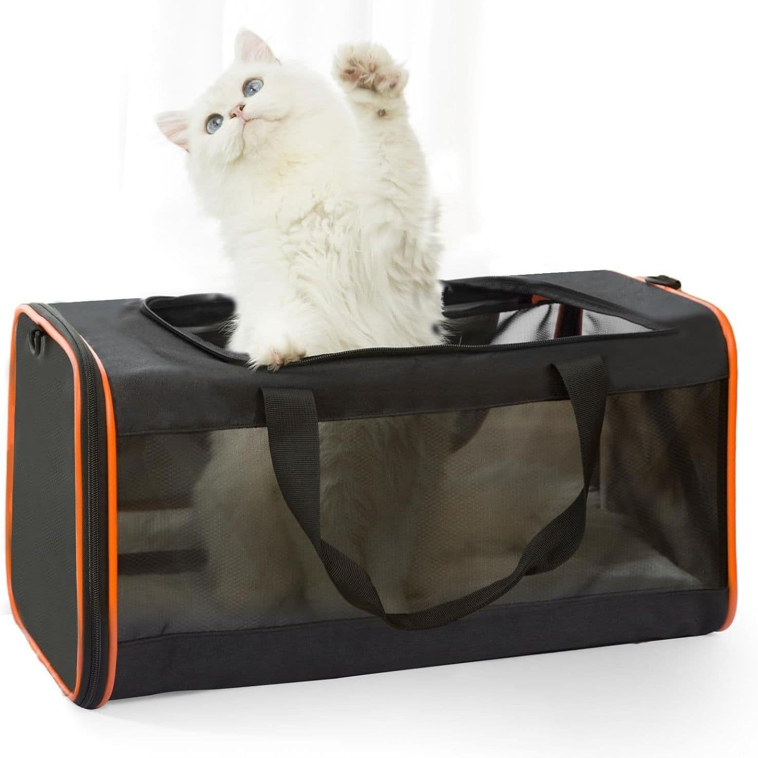 Cat Carriers for Large Cats 9.1 kg+ Soft Pet Carrier for Small Dog/Durable 2 Kitty Travel Bag/Medium Big Cats Puppy 6.8 kg/Softside Cat Carrier Large(oniy bag), photo 1 of 5