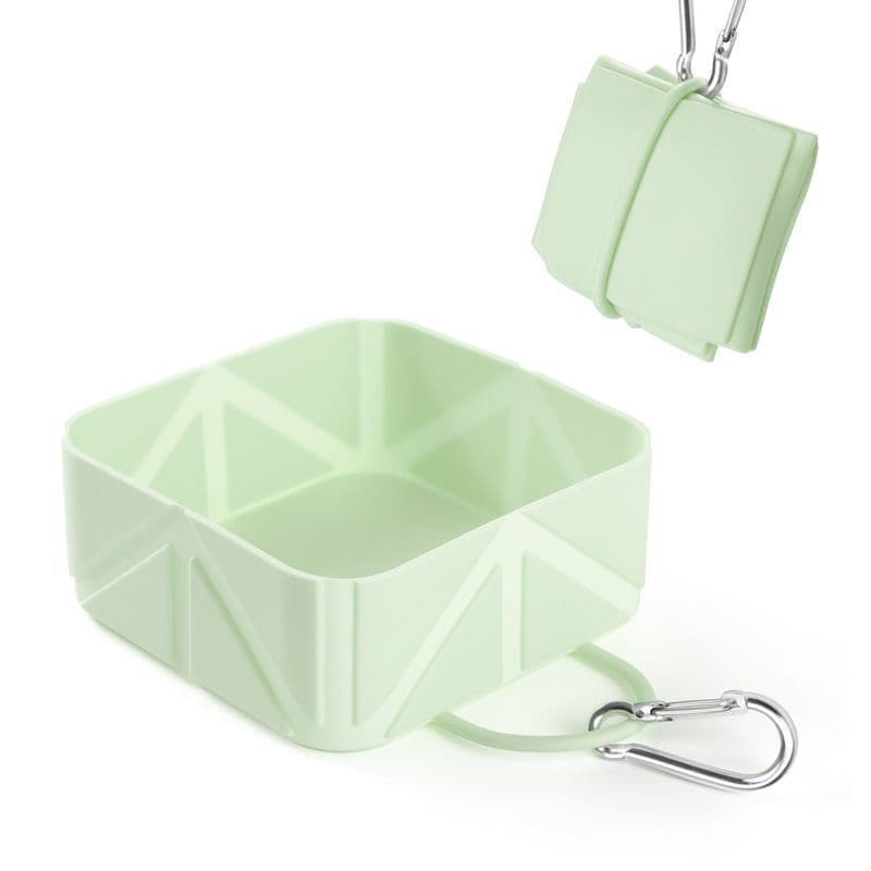 Silicone Collapsible Pet Travel Bowl, Portable Dog Cat Feeding Water Bowl, Christmas & Halloween Outdoor Camping Accessory, Practical Holiday Gift for Pet Owners, 500ml, Hazy, photo 1 of 10