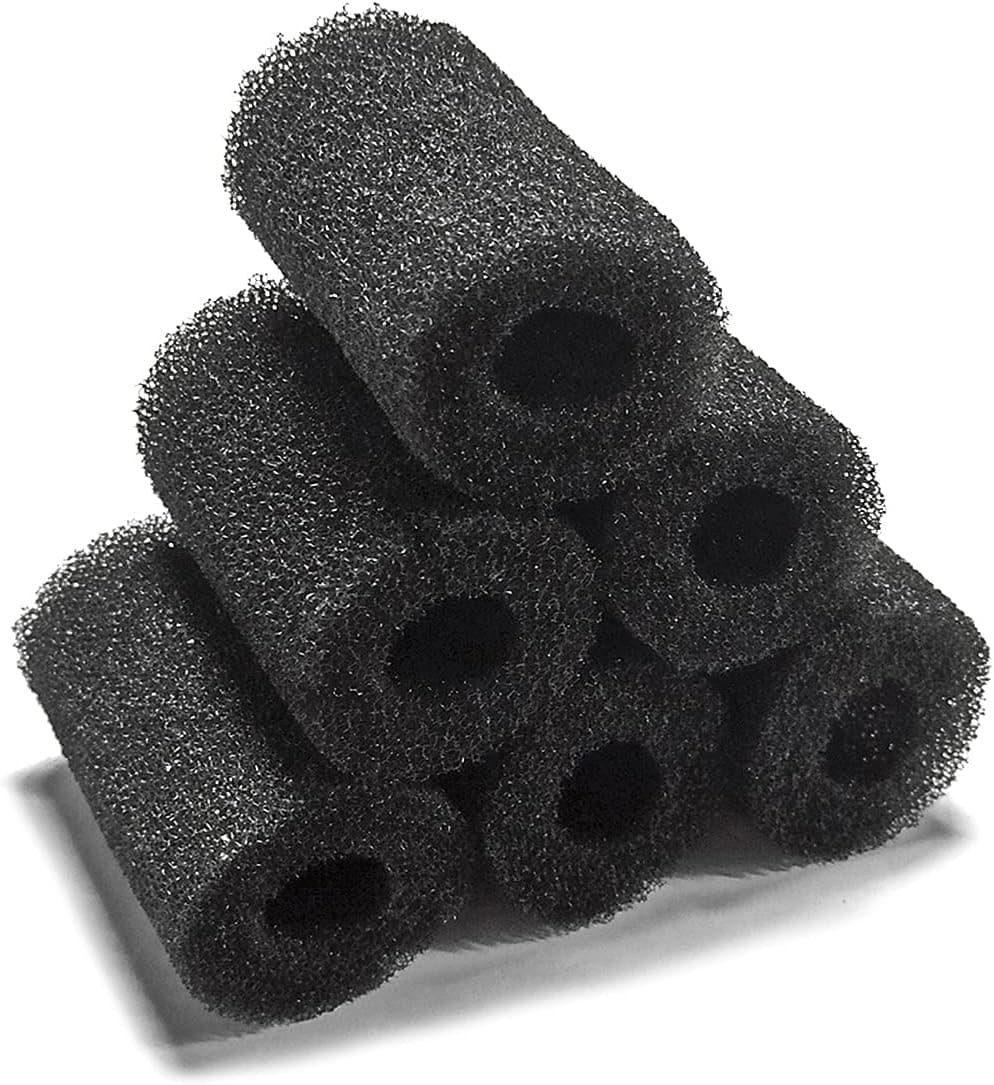 6pcs Pre-Filter Sponge, Pre Filter Foam Sponge Roll for Aquarium Fish Tank (6 x 3.5cm)