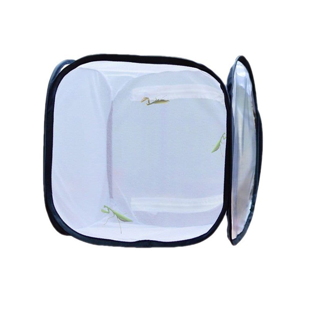 Butterfly Habitat,Outdoor Foldable Butterfly Cage Habitat Fine Mesh Stops - Mesh Panels for Air - Clear Window Panel for Easy Viewing, photo 1 of 5