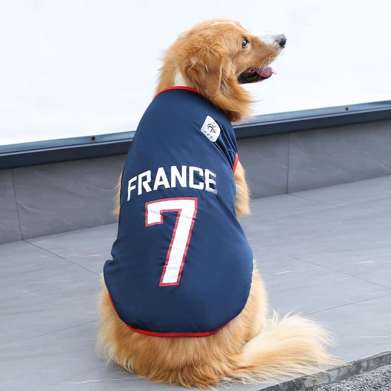 Pet Vest Dog Cat Soccer Jersey Polyester - Zang Qing 7 France, photo 1 of 10