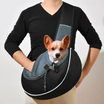Small Pet Carrier Sling Crossbody Bag for Cats and Dogs
