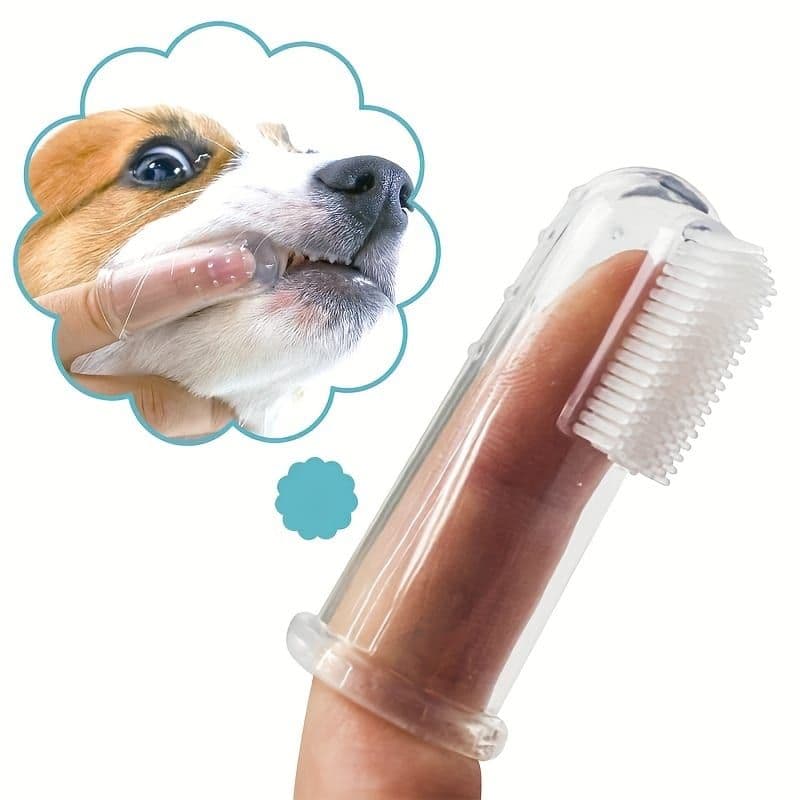 Soft Silicone Pet Finger Toothbrush - Gentle Dental Care for Dogs and Cats, Easy Teeth Cleaning Tool with Recyclable Materials, Perfect for Daily Oral Hygiene, photo 1 of 6