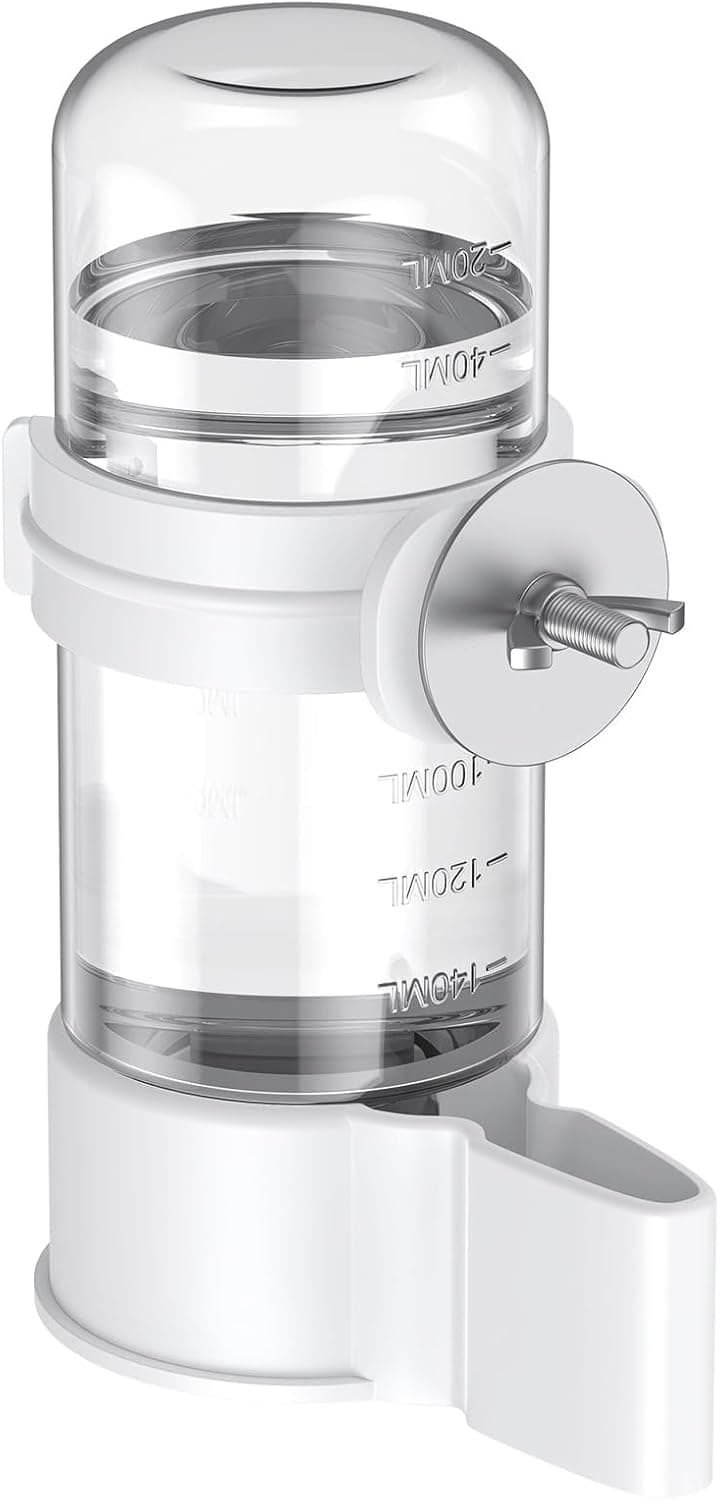 Bird Water Dispenser, Automatic Water Feeder, Plastic Cage Water Dispenser, White Parrot Waterer for Small Parakeet Cockatiel Budgie Lovebirds (Not Fit for Food Feeding), photo 1 of 7