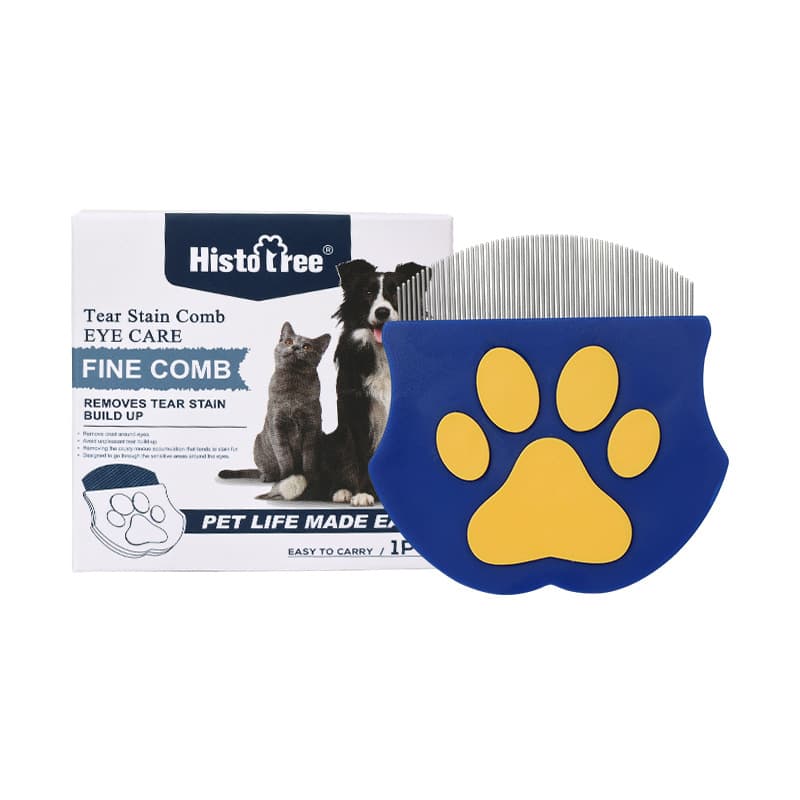 Pet Grooming Comb – Fine-Toothed Flea Remover with Non-Slip Grip for Cats and Dogs