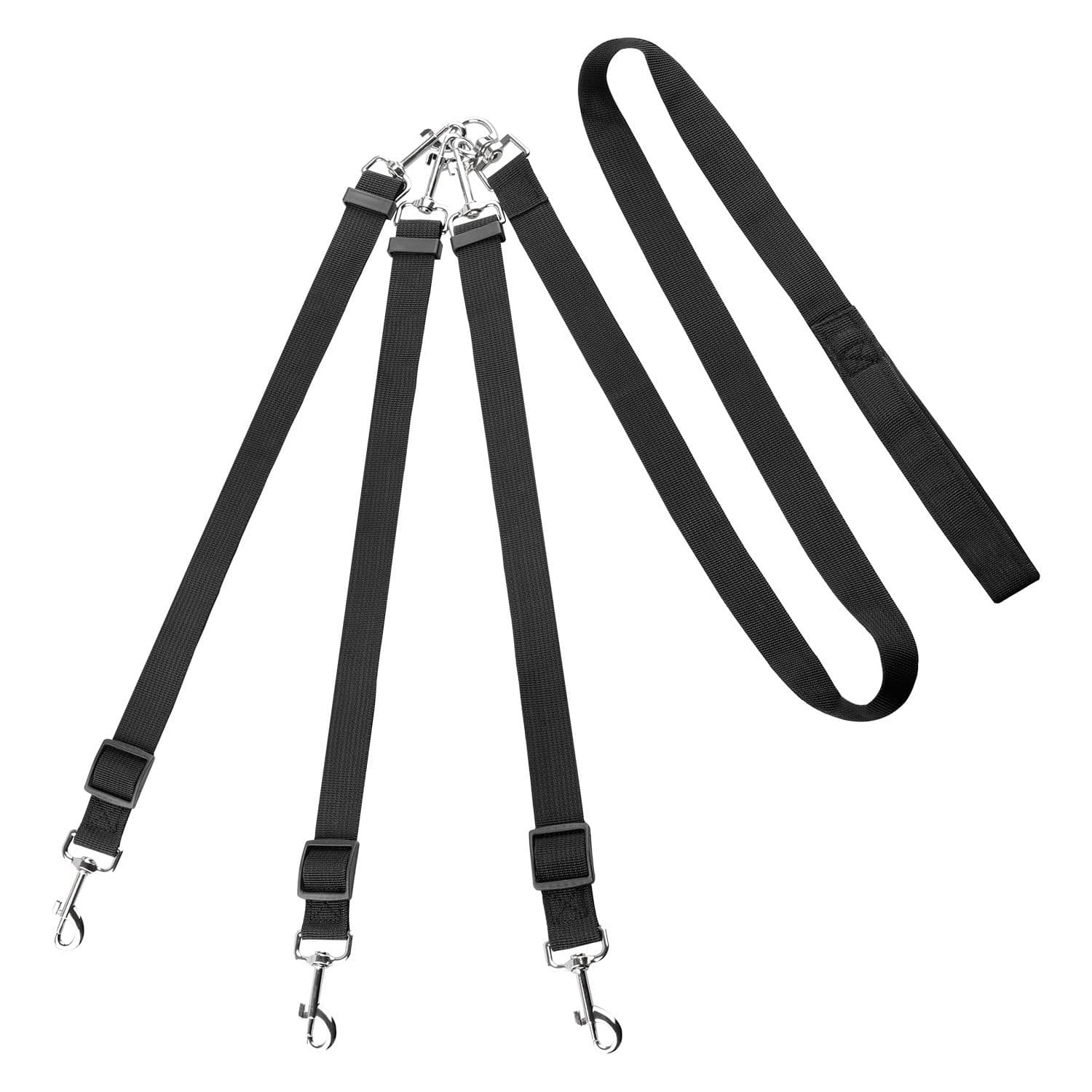 Chihuahua Pet Leash Double Headed Nylon 126cm Traction handle length and width 2.5cm, length 126cm, auxiliary rope width 2.5cm, length 76cm, photo 1 of 3