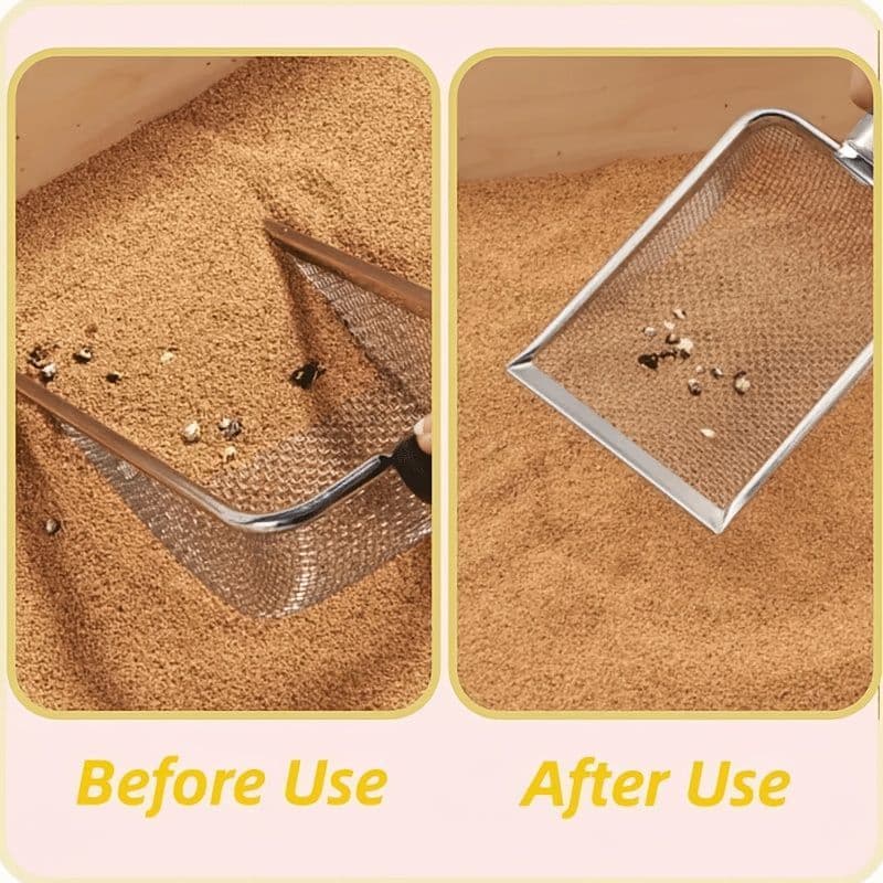 Pet Litter Scoop Stainless Steel Litter Scoop Cat Litter Scoop Litter Sifter - Silver - Size 01, photo 1 of 6