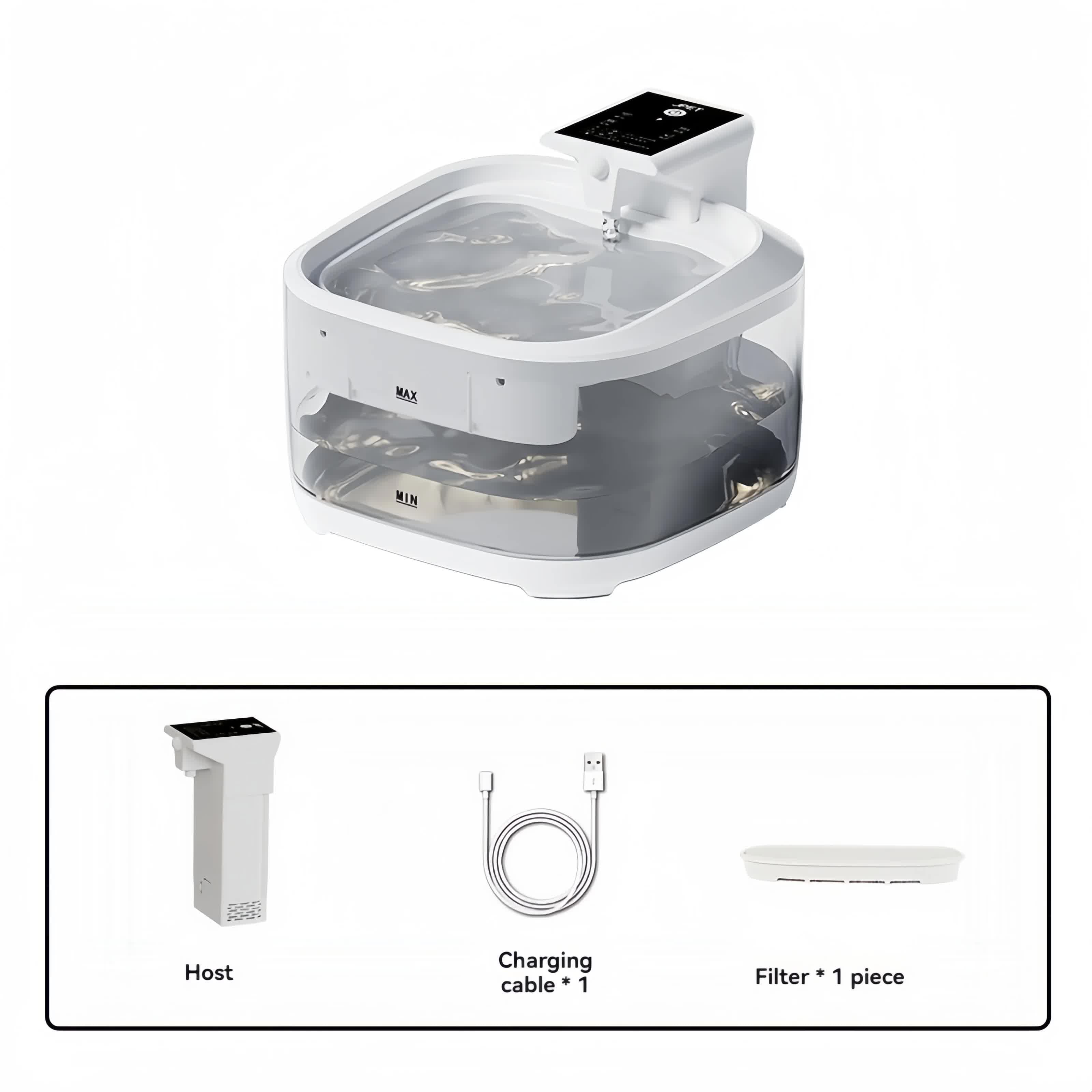 4.5L Rechargeable Pet Water Fountain for Cats & Dogs - Automatic Circulating Water Dispenser with Large Capacity