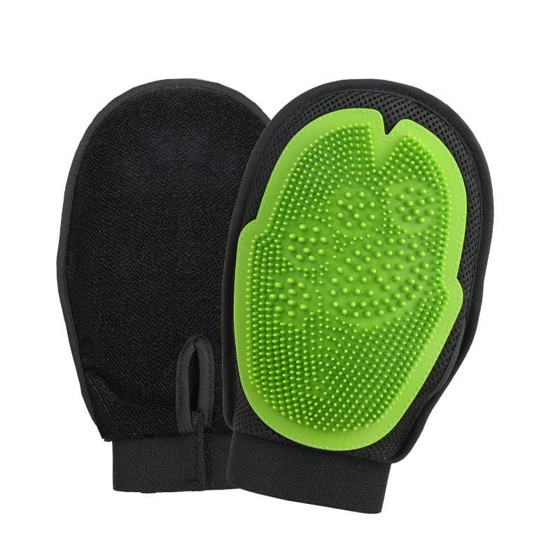 Dog Grooming Glove,Loose Hair Remover Glove - 2 Pack Massage Grooming Glove Long Short Fur, Right Hand Pet Bathing, photo 1 of 5