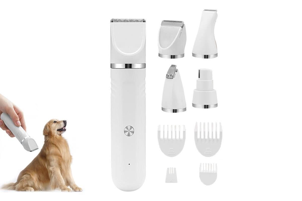 4-in-1 Dog Clipper Dog Grooming Kit with 4 Blade Heads