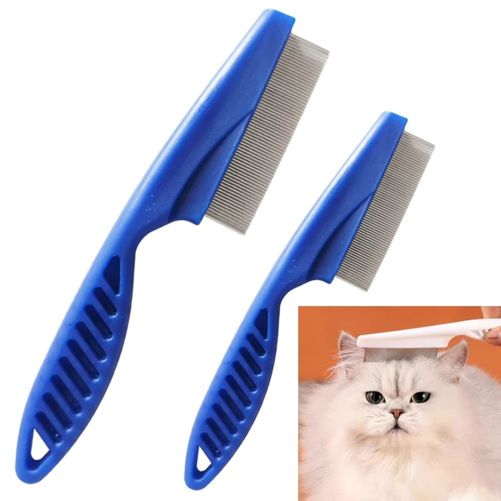 Multifunctional Pet Hair Comb, 2023 New Magic Pet Comb Dog Combs for Grooming, Stain Tear Removal Comb Stainless Steel Fine-Tooth Grooming Massage Comb for Dog Cat (1 Pair,), photo 1 of 10