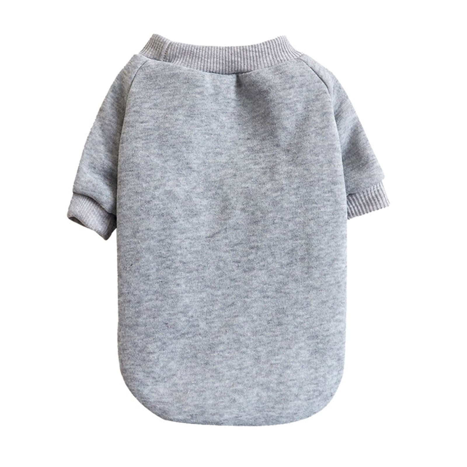 Pet Hoodie, Dog Winter Sweater Cat Warm Clothes Pet Sweater Round Neck Solid Color Thickening Cat Dog Knitwear Sweater for Cats Or Dogs in Cold Season (S) S, photo 1 of 10