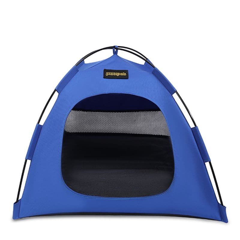 All-Weather Portable Pet Tent with Dual-Sided Cushion & Insect-Proof Mesh – Waterproof & Sun-Proof Outdoor Four Corner Dome Kennel for Dogs & Cats Travel Camping
