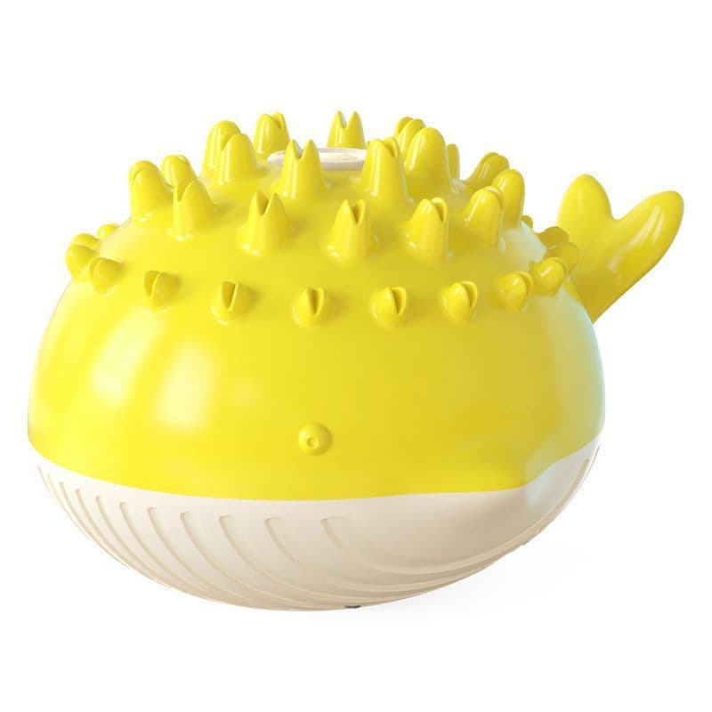 Dog Chew Toy Water Spray Pet Toy, Electric Dog Toy Molar Toothbrush for Aggressive Chewer Interactive Play Floating Toy (Yellow), photo 1 of 5