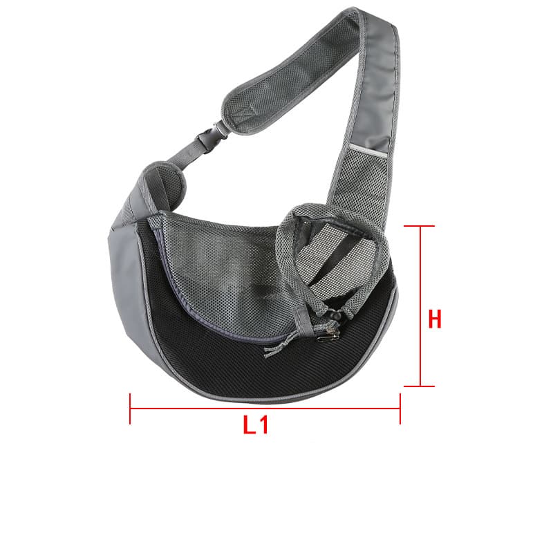 Portable Pet Sling Backpack for Small Dogs and Cats – Size S with Breathable Mesh Design