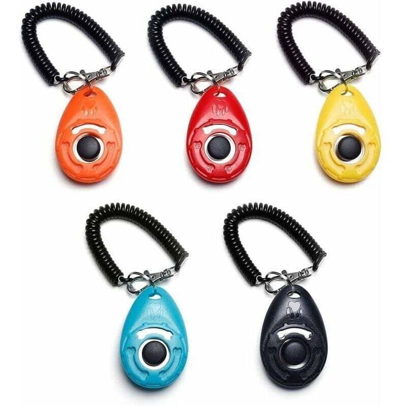 5 Pack Dog Clickers Dog Clickers with Wrist Strap, Large Button Clicker, 5 Colors, photo 1 of 4