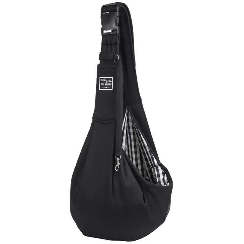 Pet Carrier Sling for Small Dogs, Pet Carrier Bags Dog Purse with Shoudler Strap(Black), photo 1 of 2