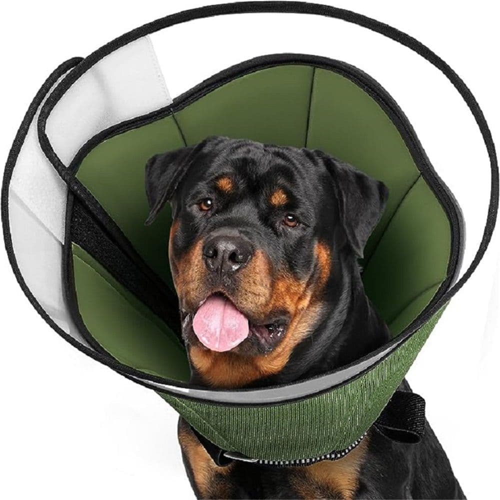 Soft Dog Cone Collar for Large Medium Dogs After Surgery, Adjustable Recovery Lightweight Collar for Dogs to Stop Licking (L), photo 1 of 5