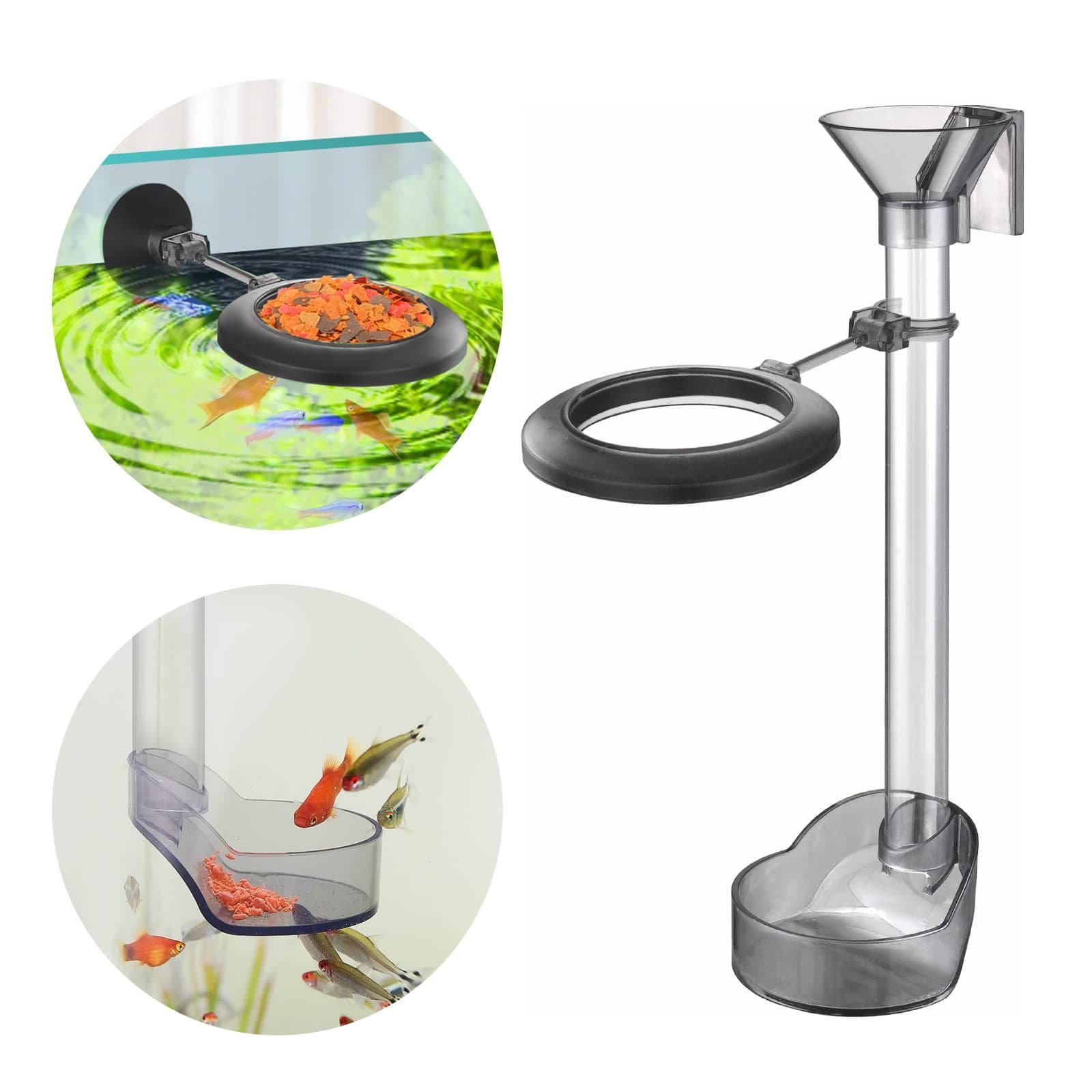 Shrimp Feeding Dish Set, Aquarium Fish Feeder Tube Kit Clear Durable Fish Shrimp Feeding Tube with Feeding Ring, photo 1 of 5